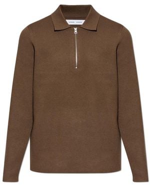 Samsøe & Samsøe V-Neck Knitwear - Brown