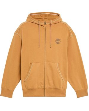 Timberland Gelber Zip-Sweatshirt Für Männer - Orange