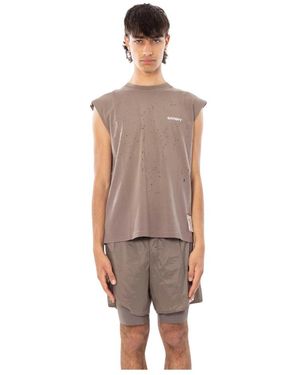 Satisfy Tops ,Grijs ,T-Shirts - Bruin