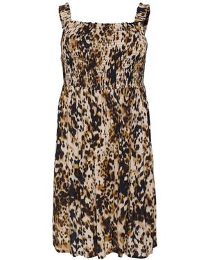 Kaffe Short Dresses - Marron