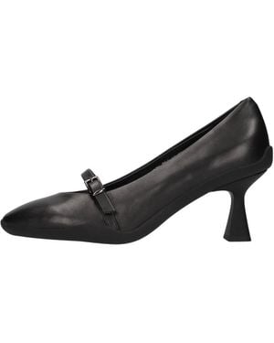 Emanuélle Vee Schoenen ,Zwart ,Leer Met Hakken Pomp