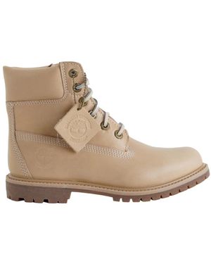Timberland Schoenen ,Bruin ,Leer Premium 6 Enkellaarsjes - Naturel