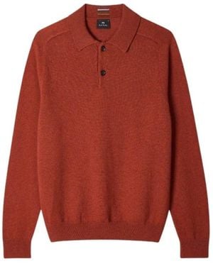 Paul Smith Polo Shirt Van Katoenpiqué - Rood