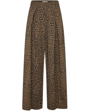 Lolly's Laundry Wide Trousers - Brown