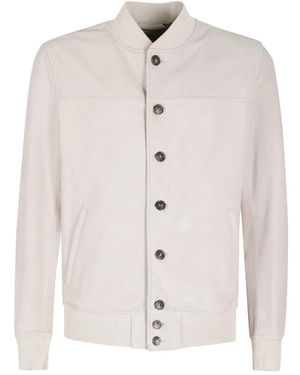 Stewart Jassen ,Wit ,Suède Tom Suede Jacket