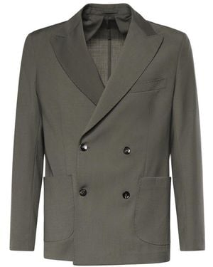 Michael Coal Mc-Austin Zweireihiger Blazer - Grün