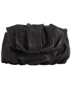 Malababa Tassen ,Zwart ,Leer Handgemaakte Leren Clutch Tas