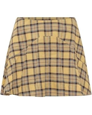 Collina Strada Short Skirts - Natural