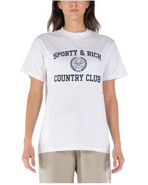 Sporty & Rich T-Shirts - Bianco