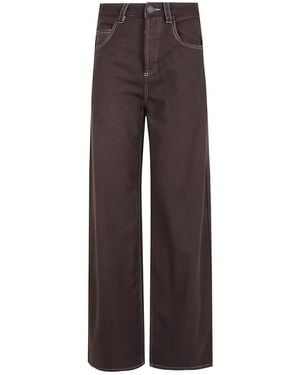 Uma Wang Straight Jeans - Marrone