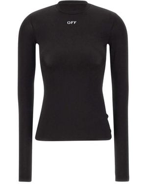 Off-White c/o Virgil Abloh Long Sleeve T-Shirts - Black