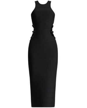 Hervé Léger Midi Dresses - Black