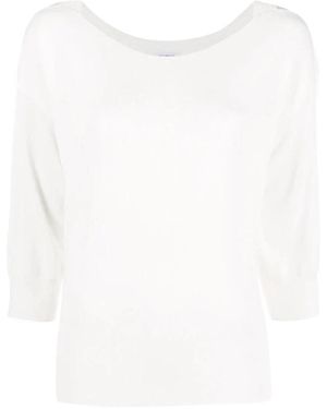 Malo Round-Neck Knitwear - White