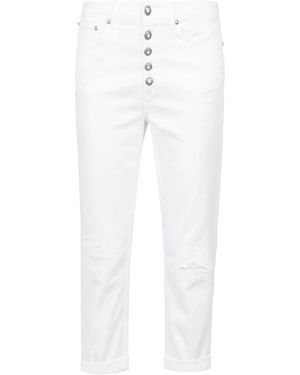 Dondup Cropped Jeans - White