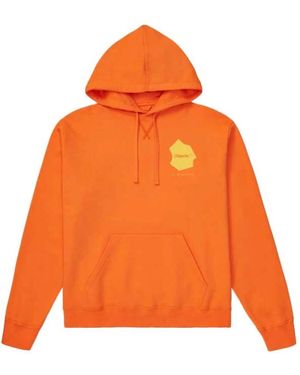 Objects IV Life Hoodies & Sweatvesten ,Oranje ,Katoen Continuity Print Hoodie
