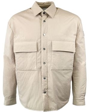 Add Jassen ,Polyester Technical Overshirt Jacket - Naturel