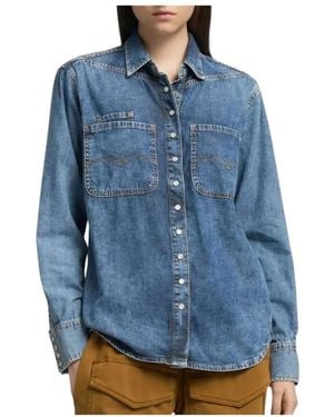 Replay Denim Shirts - Bleu