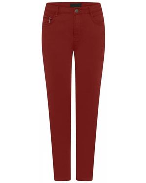 Cro Slim-Fit Trousers - Red