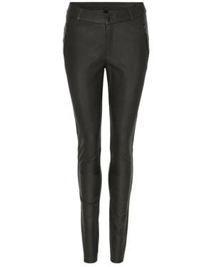 Notyz Leather Trousers - Negro