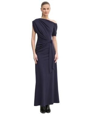 Diane von Furstenberg Asymmetrische Maxi Jurk - Blauw