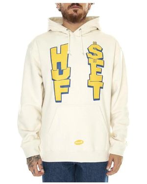Huf Hoodies & Sweatvesten ,Katoen Pullover Hoodie - Naturel
