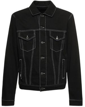 MSGM Denim Jackets - Black