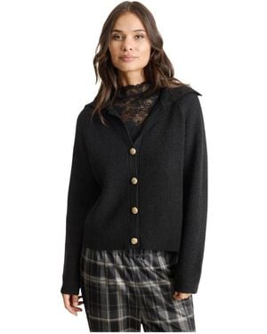 iN FRONT Brenda Strickjacke - Schwarz