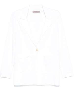 D.exterior Weiße Jacke Mit Schulterpolstern