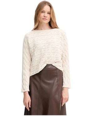 Ouí Round-Neck Knitwear - Marrón