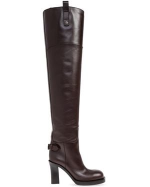 Burberry Heeled Boots - Marrone