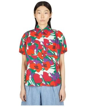 A.P.C. Overhemden ,Rood ,Linnen Zoe Shirt