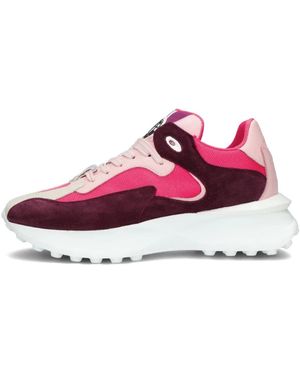 Toral Roze Gebreide Sneaker New Tech - Paars