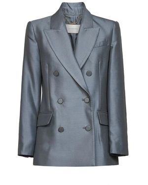 Zimmermann Valiant Zweireihiger Blazer - Blau