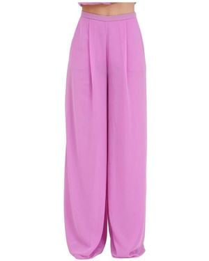 SIMONA CORSELLINI Wide Trousers - Purple