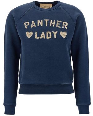 Valentino Garavani Panther Lady Sweatshirt - Blauw