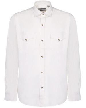 Canali Overhemden ,Wit ,Csl 7066 Shirt