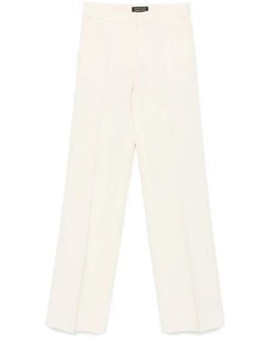 Gianluca Capannolo Off- Wol Straight Leg Broek - Wit