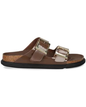 Birkenstock Sliders - Brown