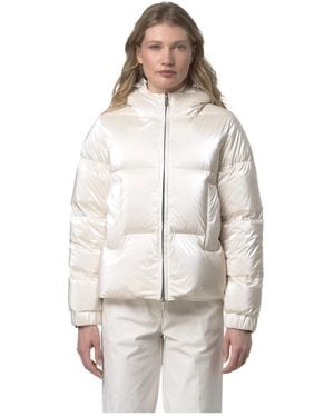 K-Way Jassen ,Wit ,Polyester Lethille Thermo Pearly Jacket