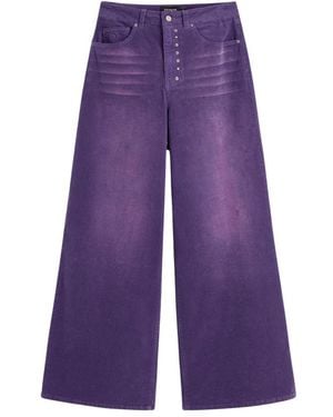 Desigual Wide Trousers - Morado
