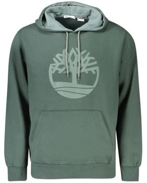 Timberland Grüner Baumwoll Herren Pullover Hoodie