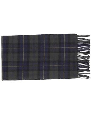 Barbour Accessoires ,Veelkleurig ,Wol Tartan Lamswol Sjaal - Blauw