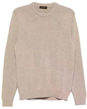 Zanone Round-Neck Knitwear - Neutro