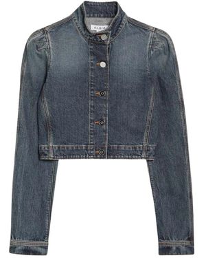 Alaïa Denim Jackets - Blauw