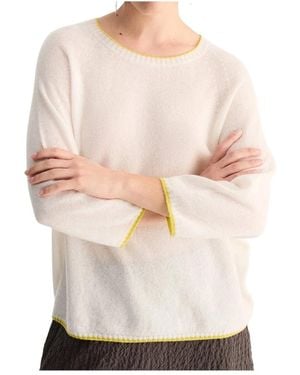 Biancalancia Round-Neck Knitwear - Bianco