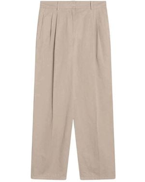 The Row Wide Trousers - Natural