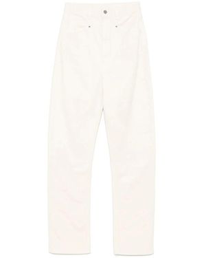 Lemaire Weiße straight leg jeans
