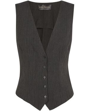 Cortana Sleeveless Tops - Grey
