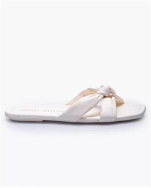 Stuart Weitzman Sliders - Blanco