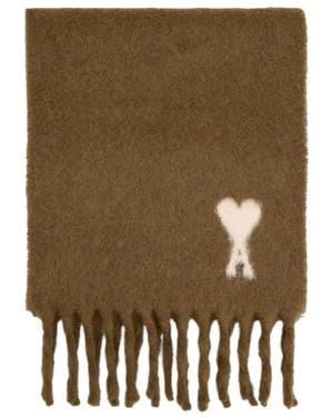 Ami Paris Winter Scarves - Groen